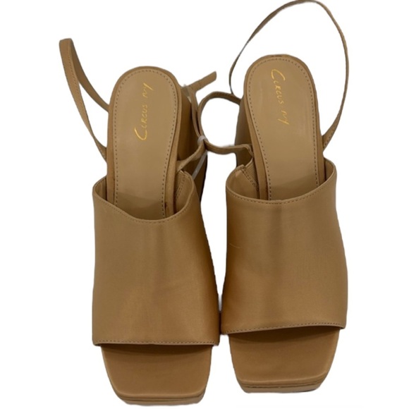 NWT Circus by Sam Edelman Miranda Platform Ankle Strap Rosa Beige Sandal Sz 8.5 - Picture 3 of 8